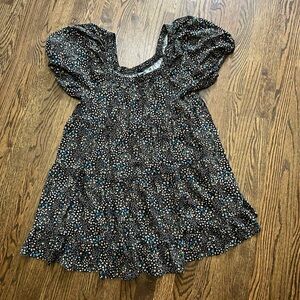 Wild Fable Women's Black Floral Dress XL